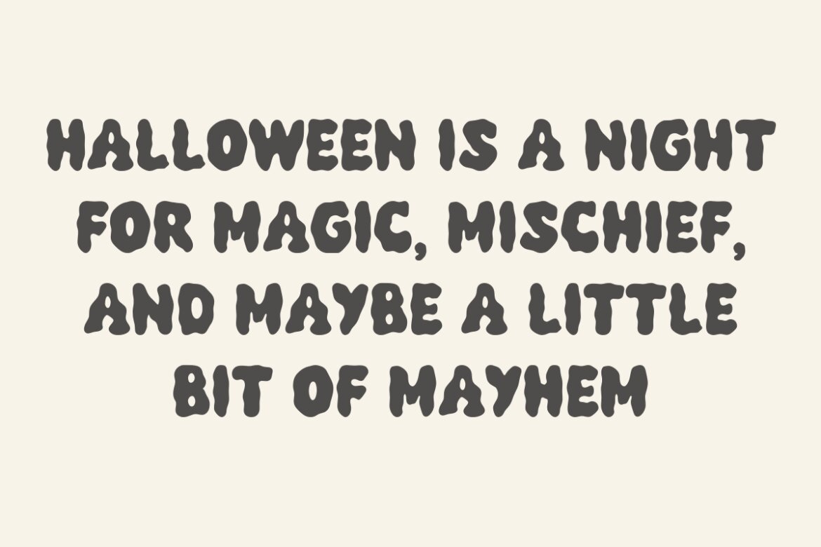 Retro Pumkin - FREE Halloween Font - view 3