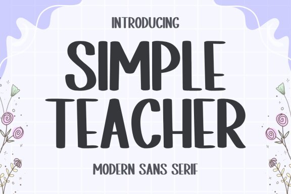 Simple Teacher - Playful FREE Font