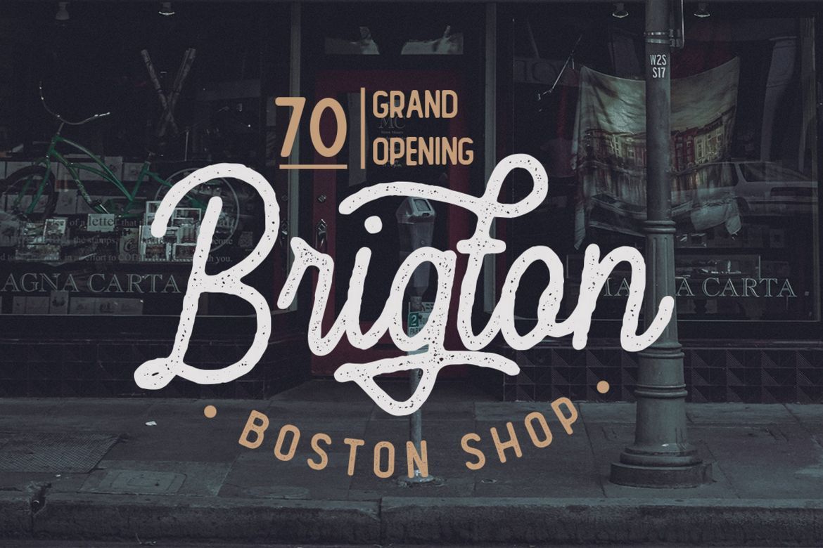 Hesland - Vintage Script Font - view 3