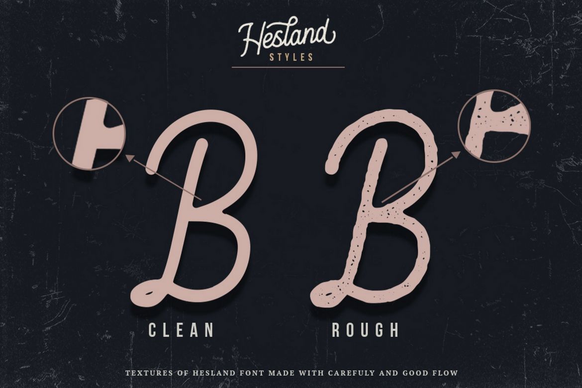 Hesland - Vintage Script Font - view 4