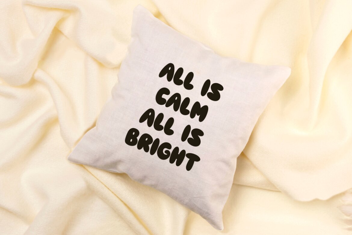 Silent Night - FREE Bubble Font - view 7