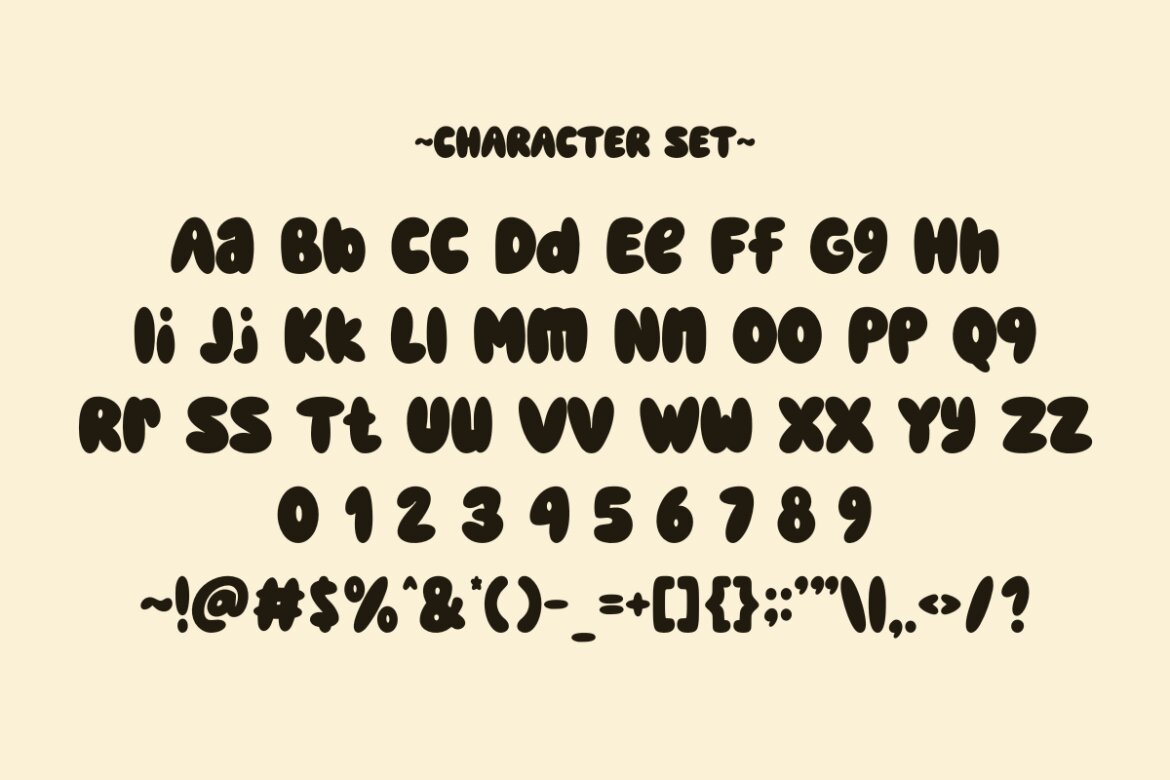 Silent Night - FREE Bubble Font alt