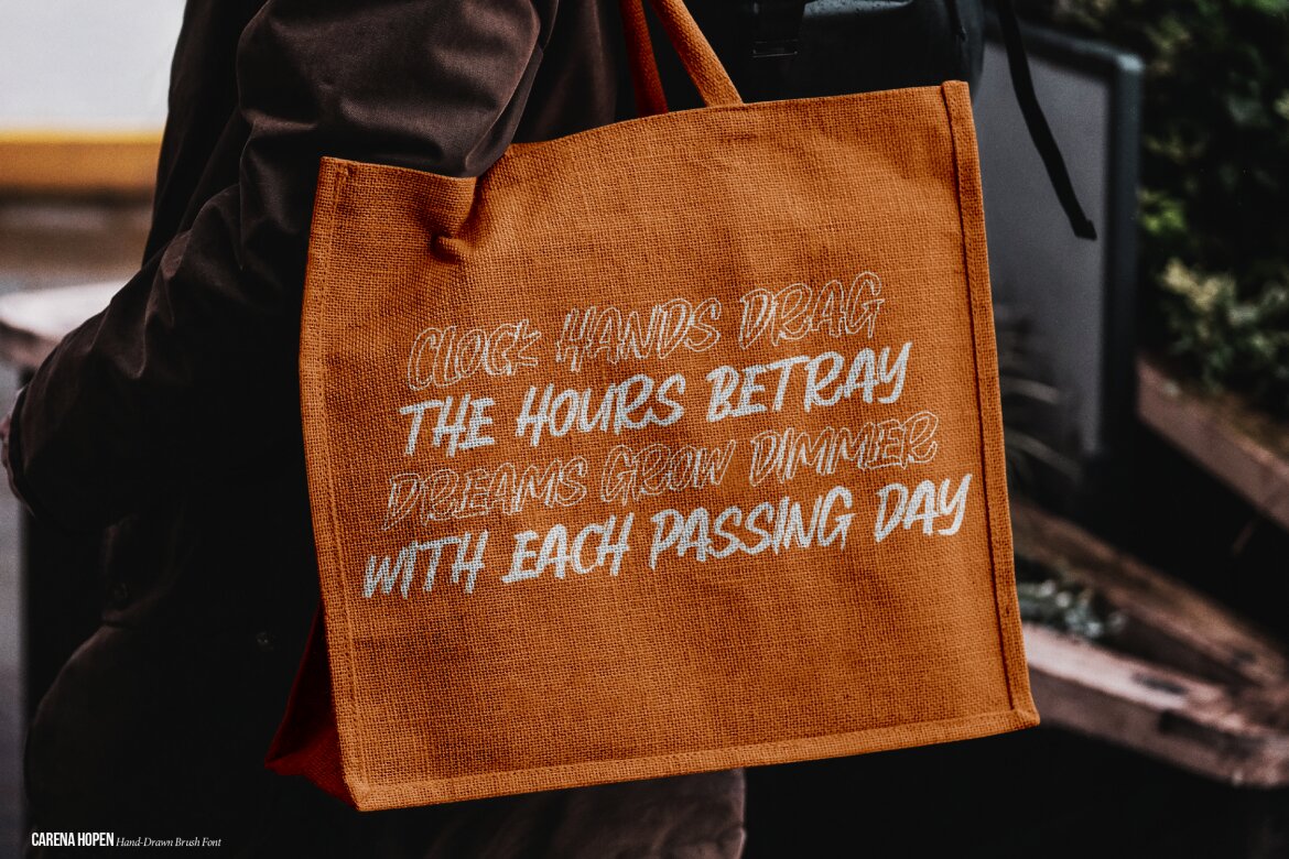 Carena Hopen | FREE Brush Font - view 10