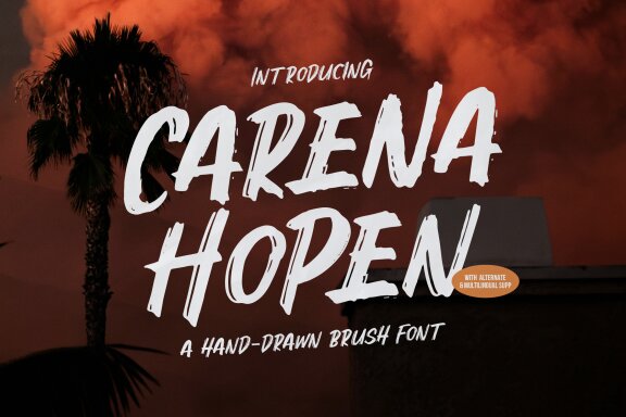 Carena Hopen | FREE Brush Font