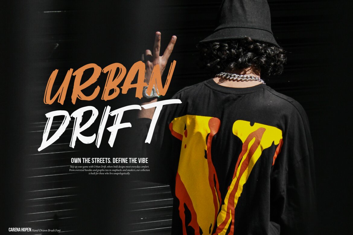 Carena Hopen | FREE Brush Font - view 6