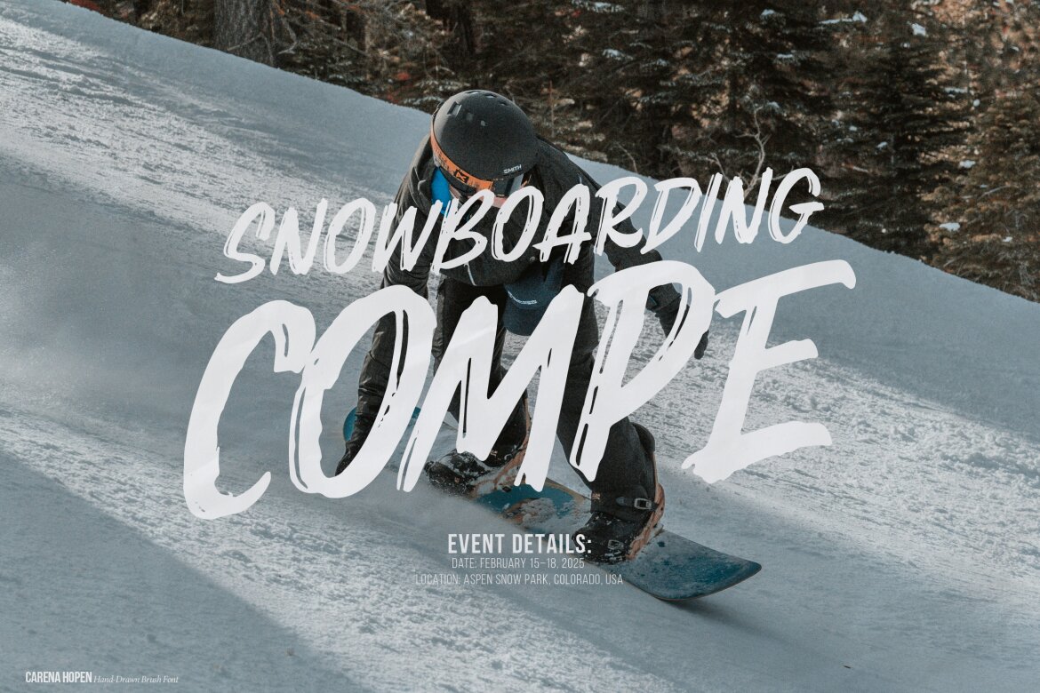 Carena Hopen | FREE Brush Font - view 3