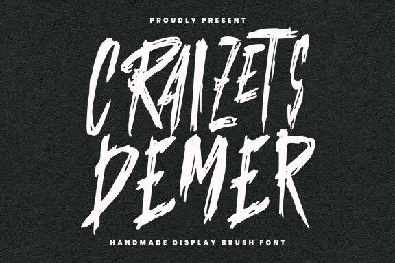Craizets Demer FREE Brush Font