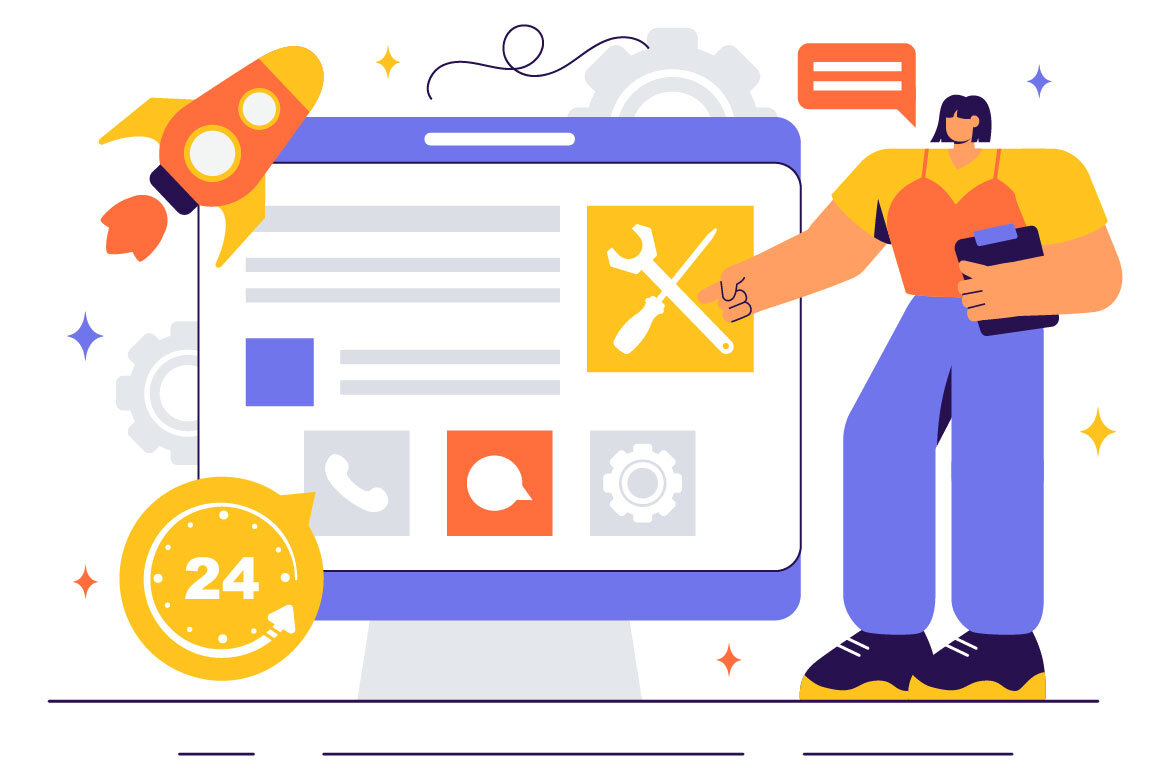 11 Technical Support FREE Illustrations - view 4