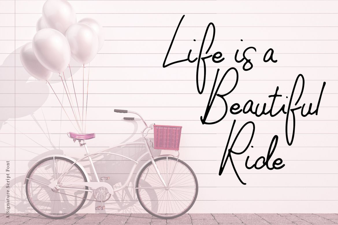 Molita Signature Font - view 2