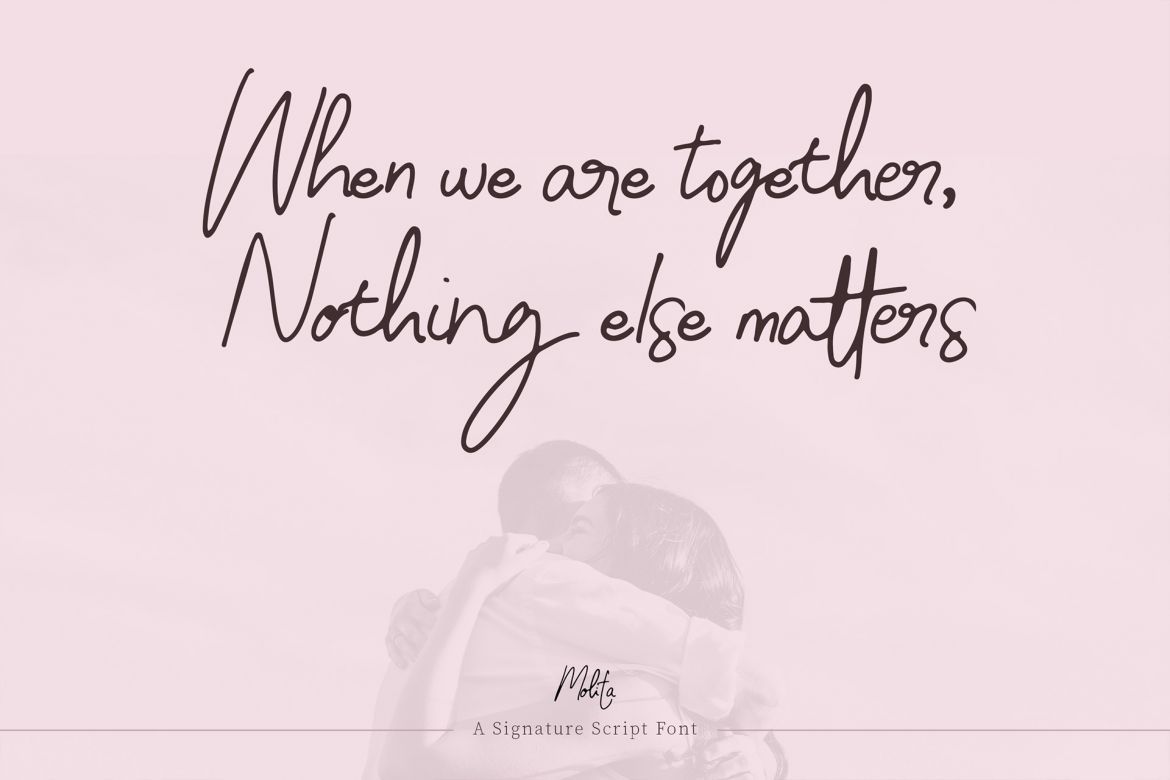 Molita Signature Font - view 7