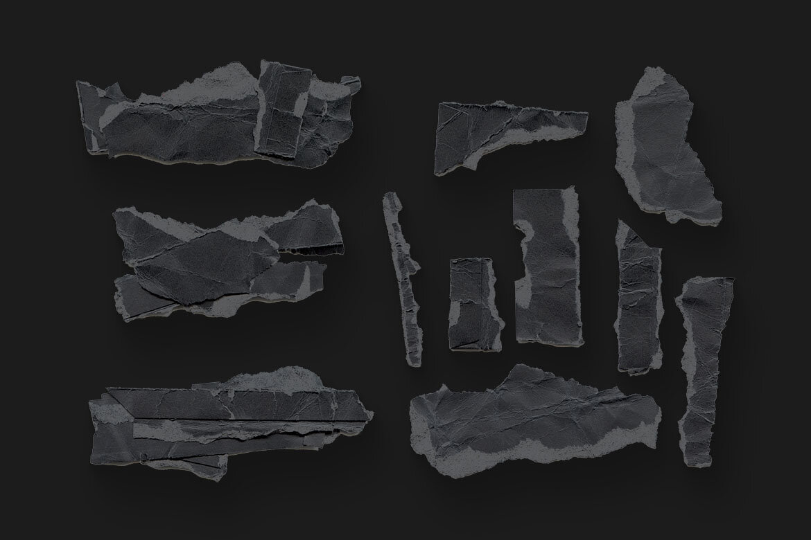 FREE Crumpled & Ripped Papers - 13 Sets - view 3