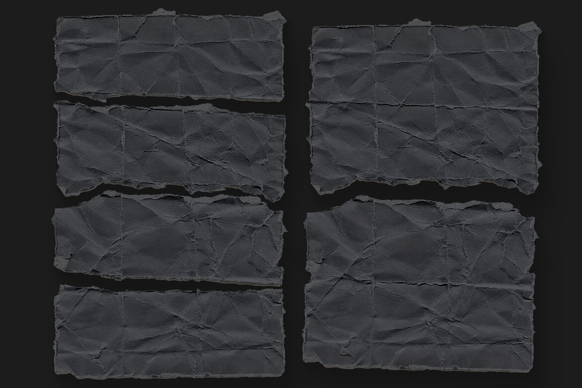 FREE Crumpled & Ripped Papers - 13 Sets - view 5
