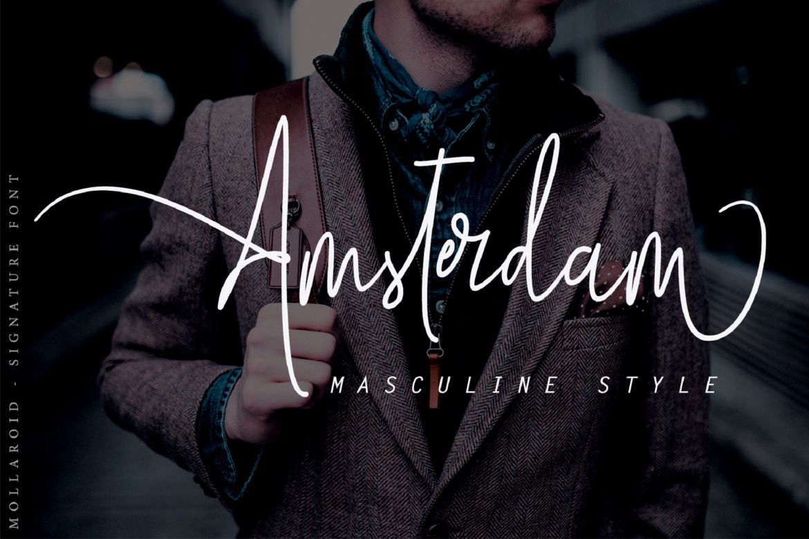 Mollaroid - Signature Font - view 3