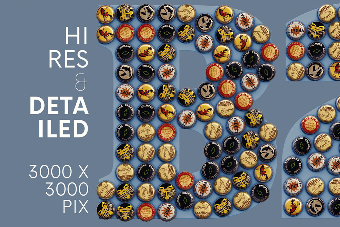 Beer Cap FREE Alphabet & Color Font alternate