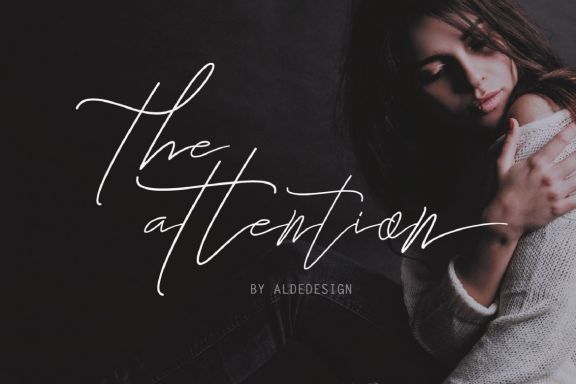 The Attention - Signature Font