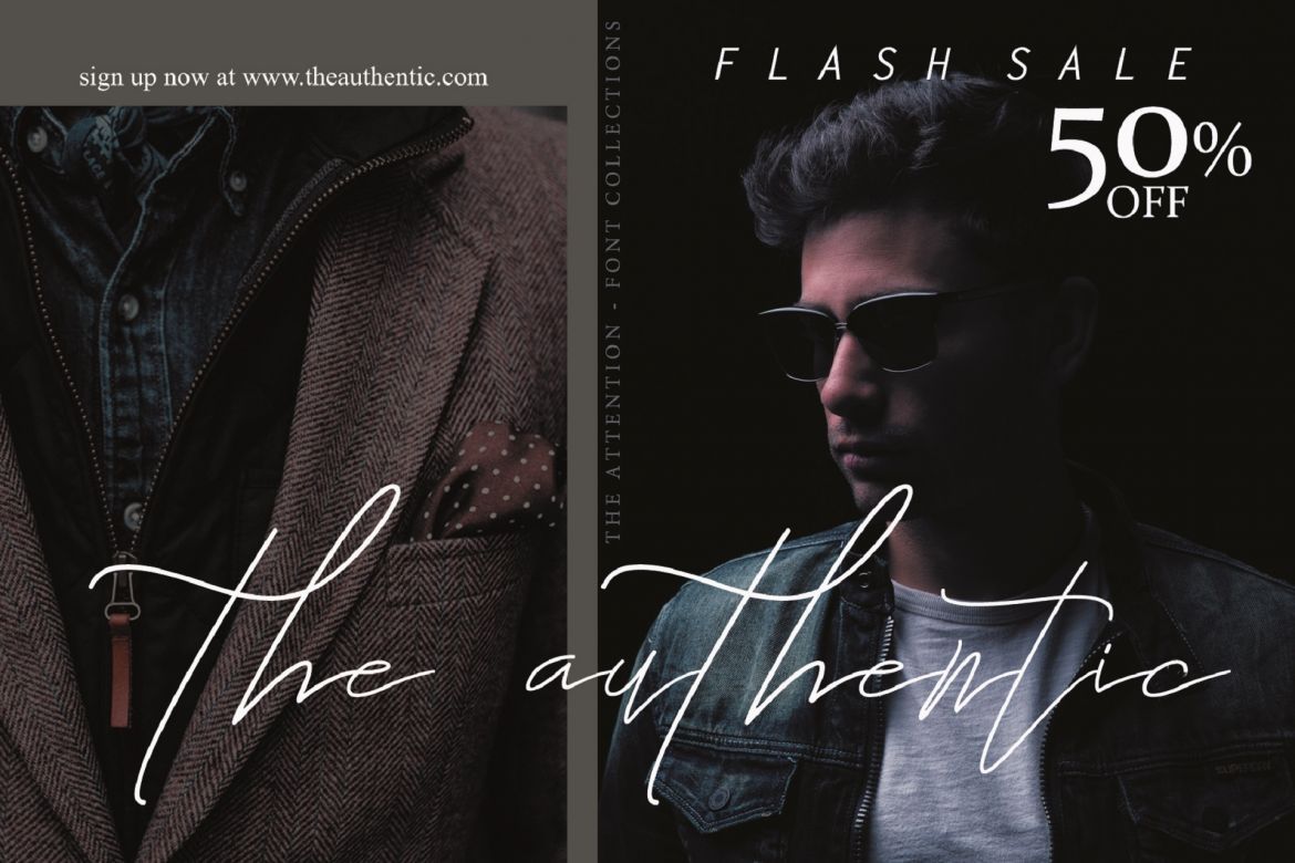 The Attention - Signature Font alternate