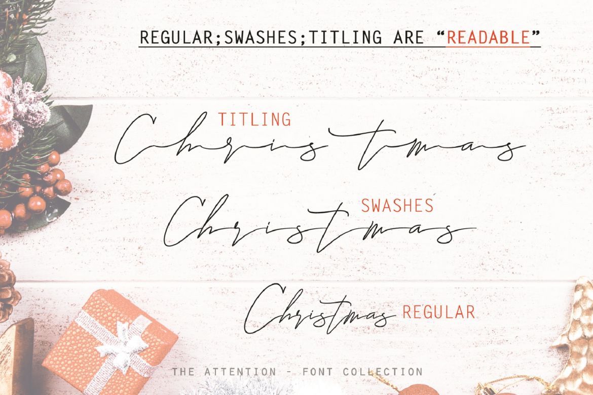 The Attention - Signature Font - view 7