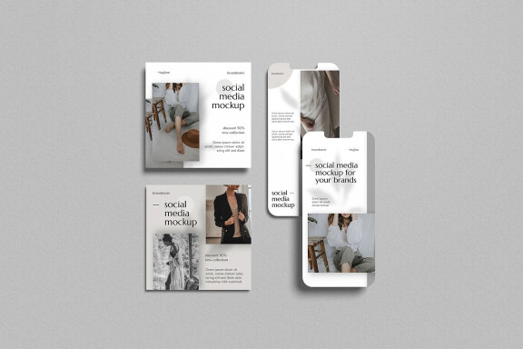 Social Media Pages FREE Mockup