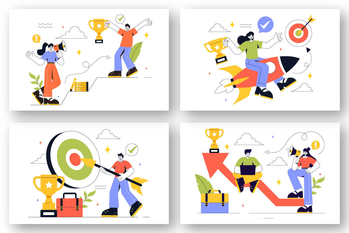 8 FREE Business Success and Motivation Illustrations - view 3