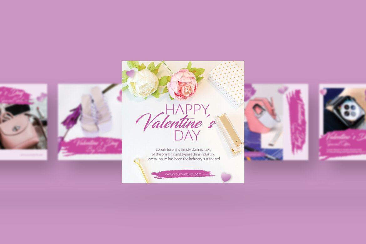 Valentine Sale - FREE Instagram Template - view 3