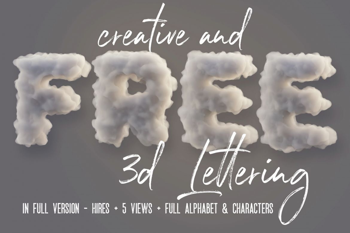 Free Foam 3D Lettering - view 2