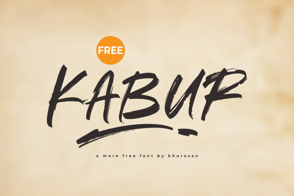 Kabur FREE Brush Font
