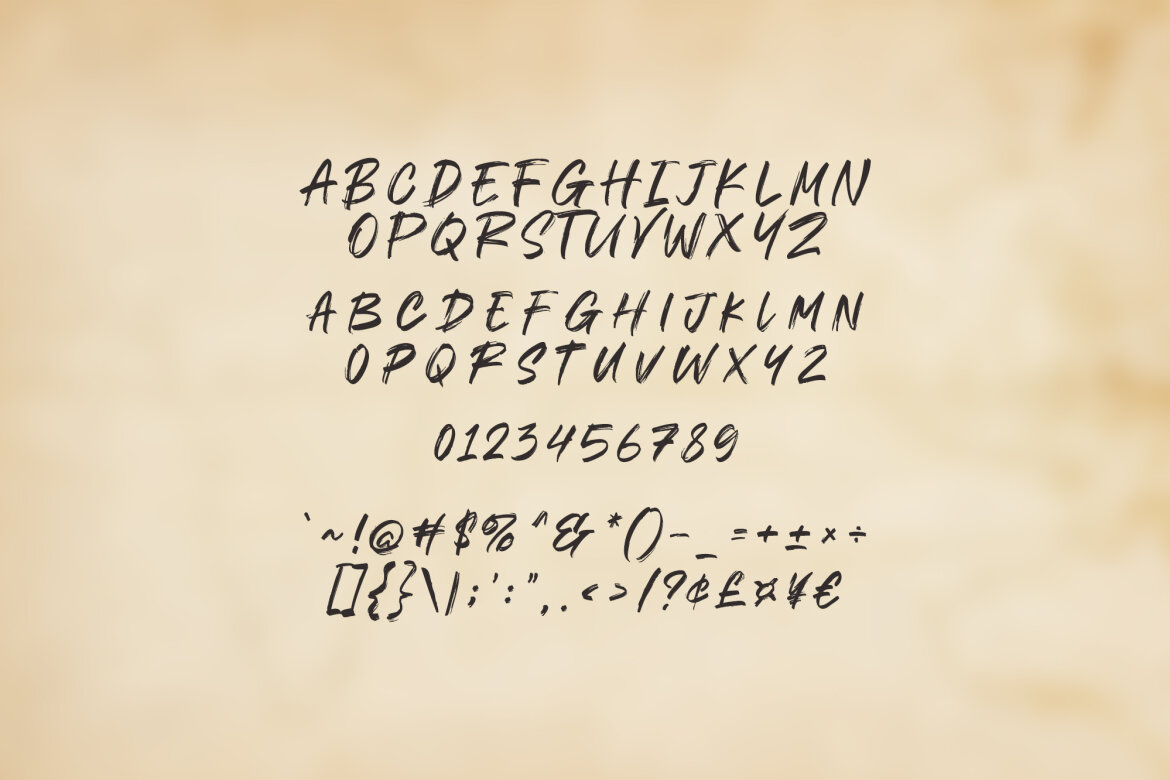 Kabur FREE Brush Font - view 4