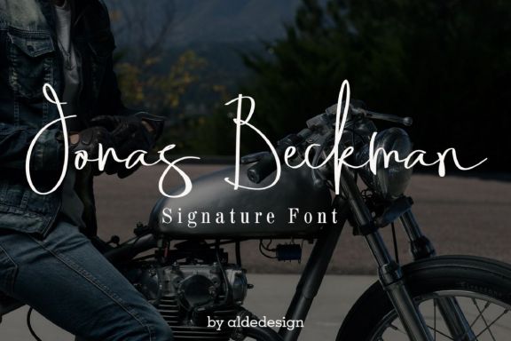 Jonas Beckman - Signature Font