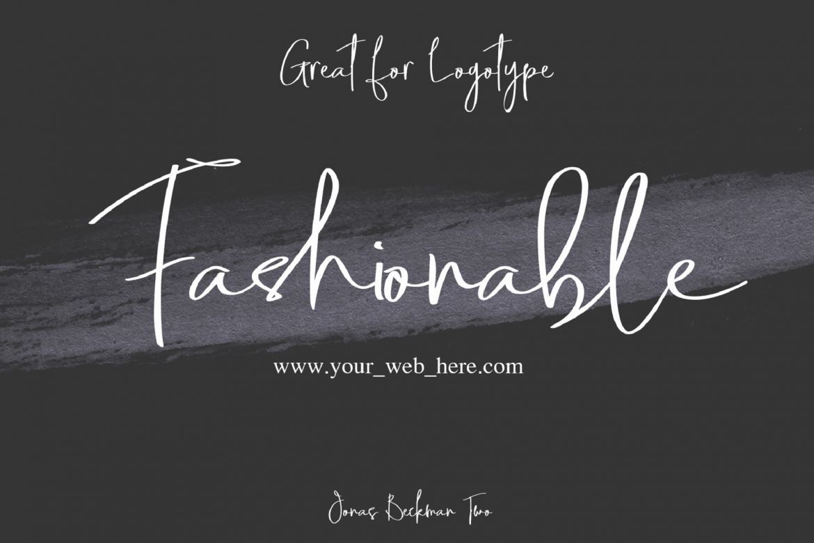 Jonas Beckman - Signature Font - view 8