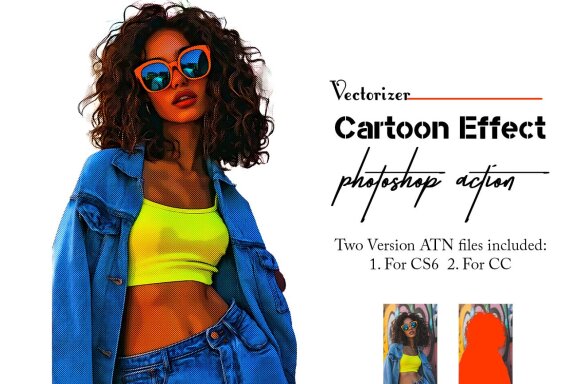 Vectorizer Cartoon Effect FREE Photoshop Action