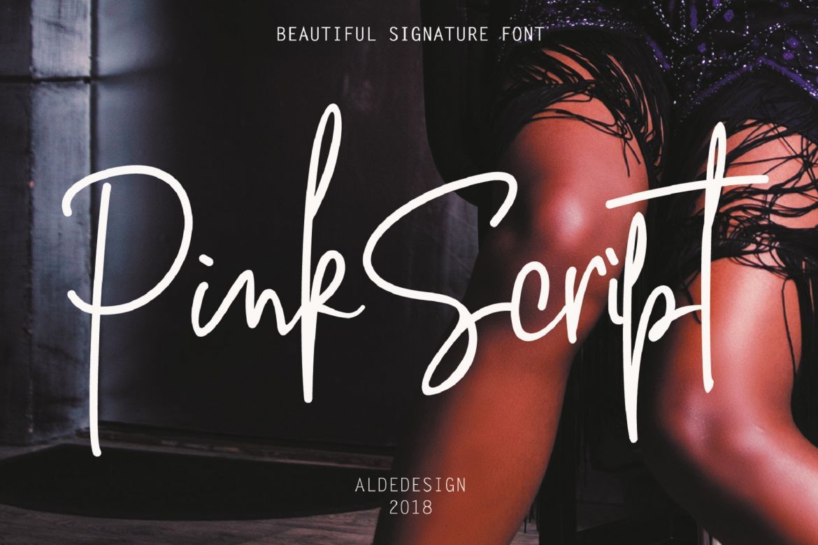 Pink Script - Signature Font - view 11