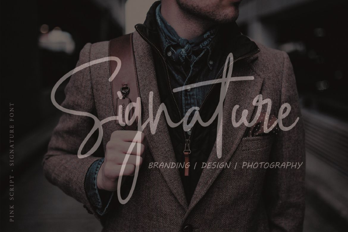 Pink Script - Signature Font - view 14