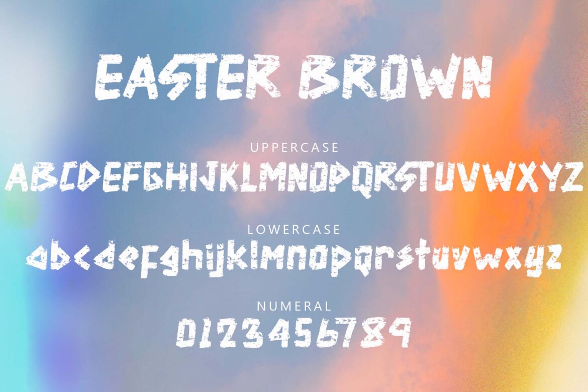 Easter Brown FREE Font - view 5