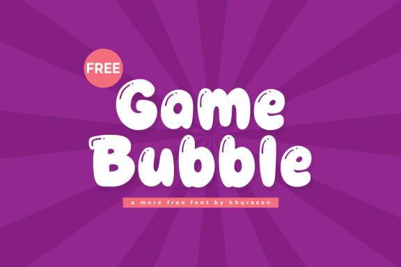Game Bubble FREE Font