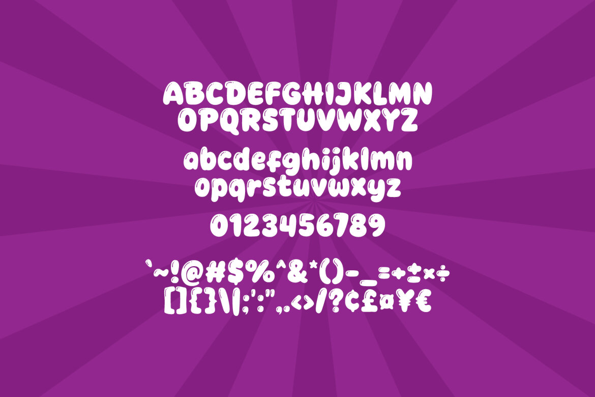 Game Bubble FREE Font alternate