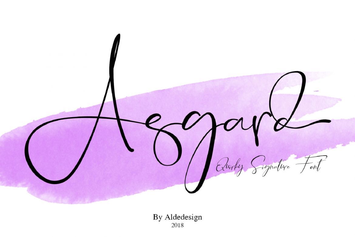 Asgard - Signature Font - view 9