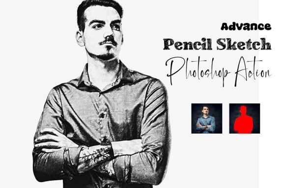 Pencil Sketch FREE Photoshop Action