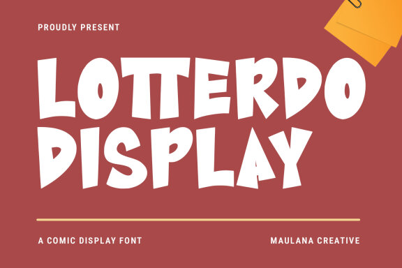 Lotterdo Comic FREE Display Font