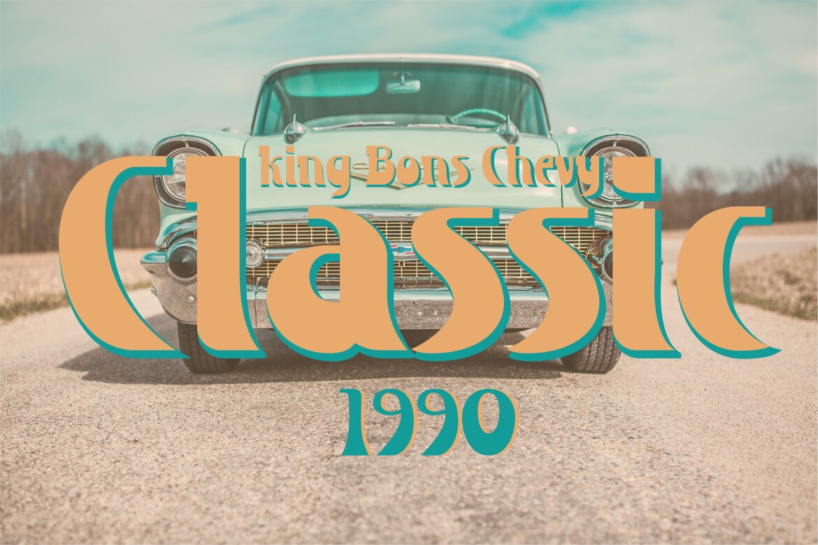 Ruteborn FREE Retro Font - view 7