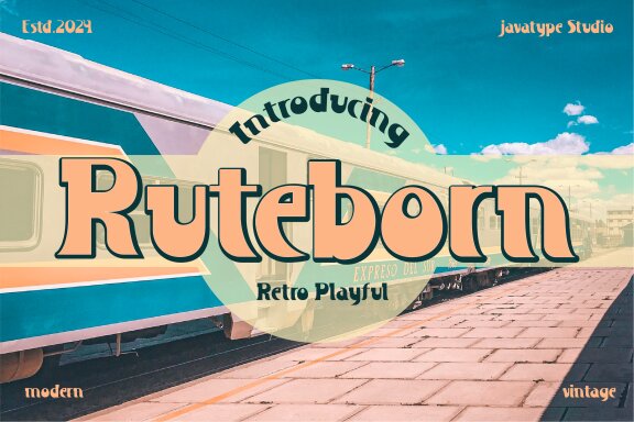Ruteborn FREE Retro Font
