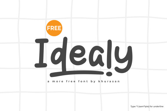 Idealy FREE Marker Font