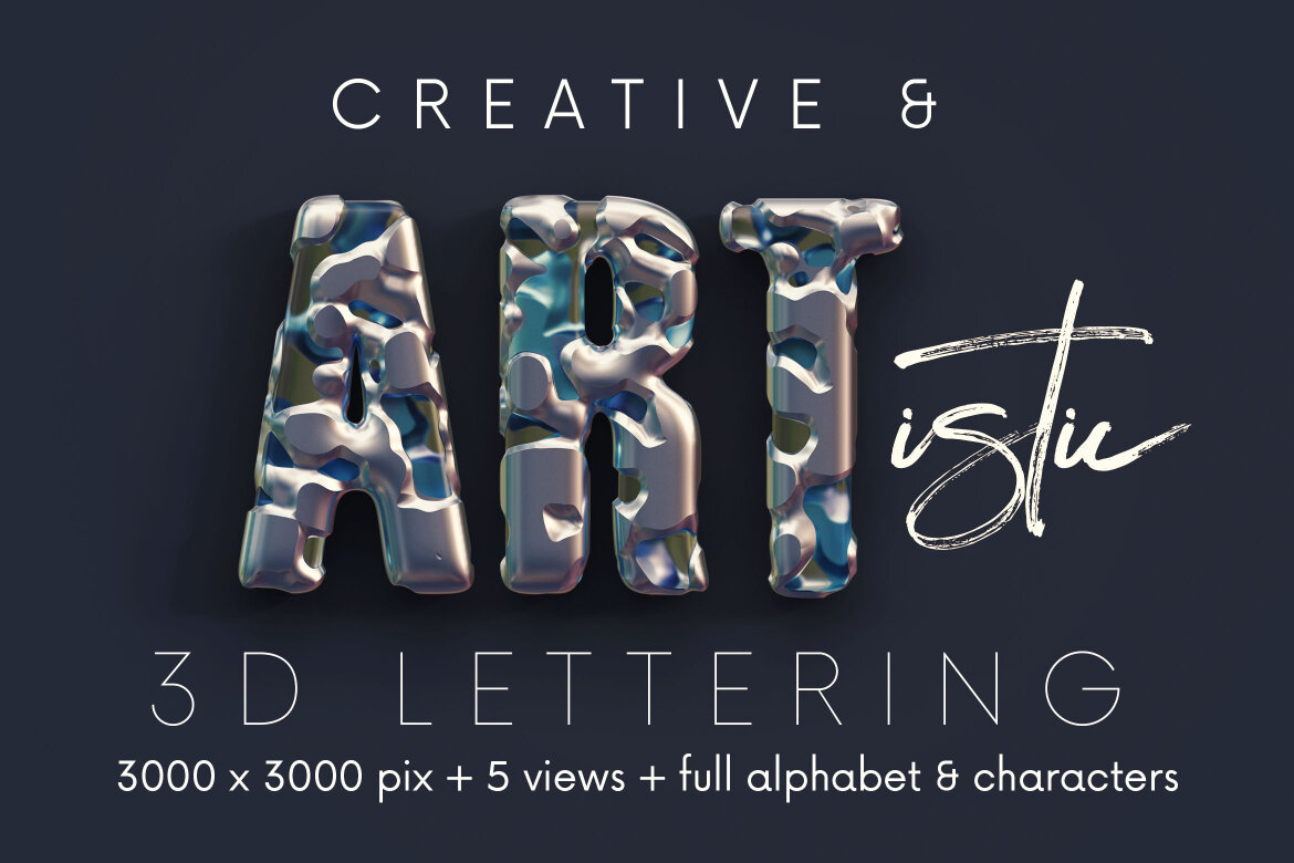 Terminator - Free 3D Alphabet - view 5