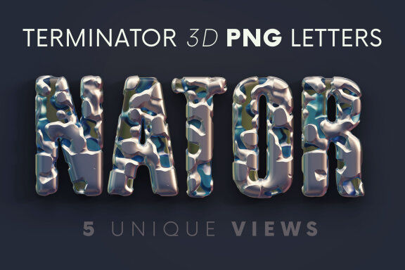 Terminator - Free 3D Alphabet