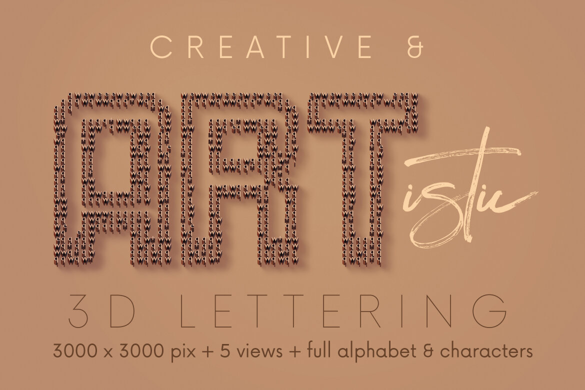 Secret Code - Free 3D Alphabet - view 4