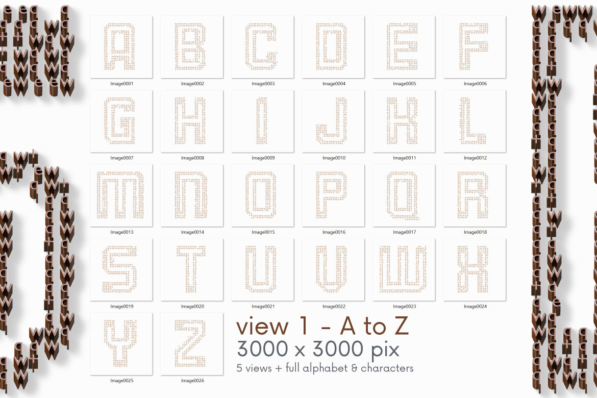 Secret Code - Free 3D Alphabet - view 6