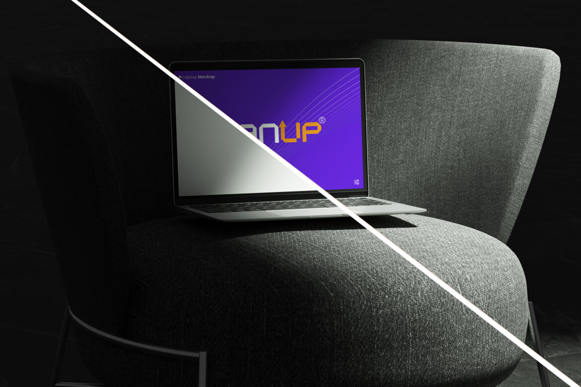 Elegant Laptop FREE Mockup - view 3