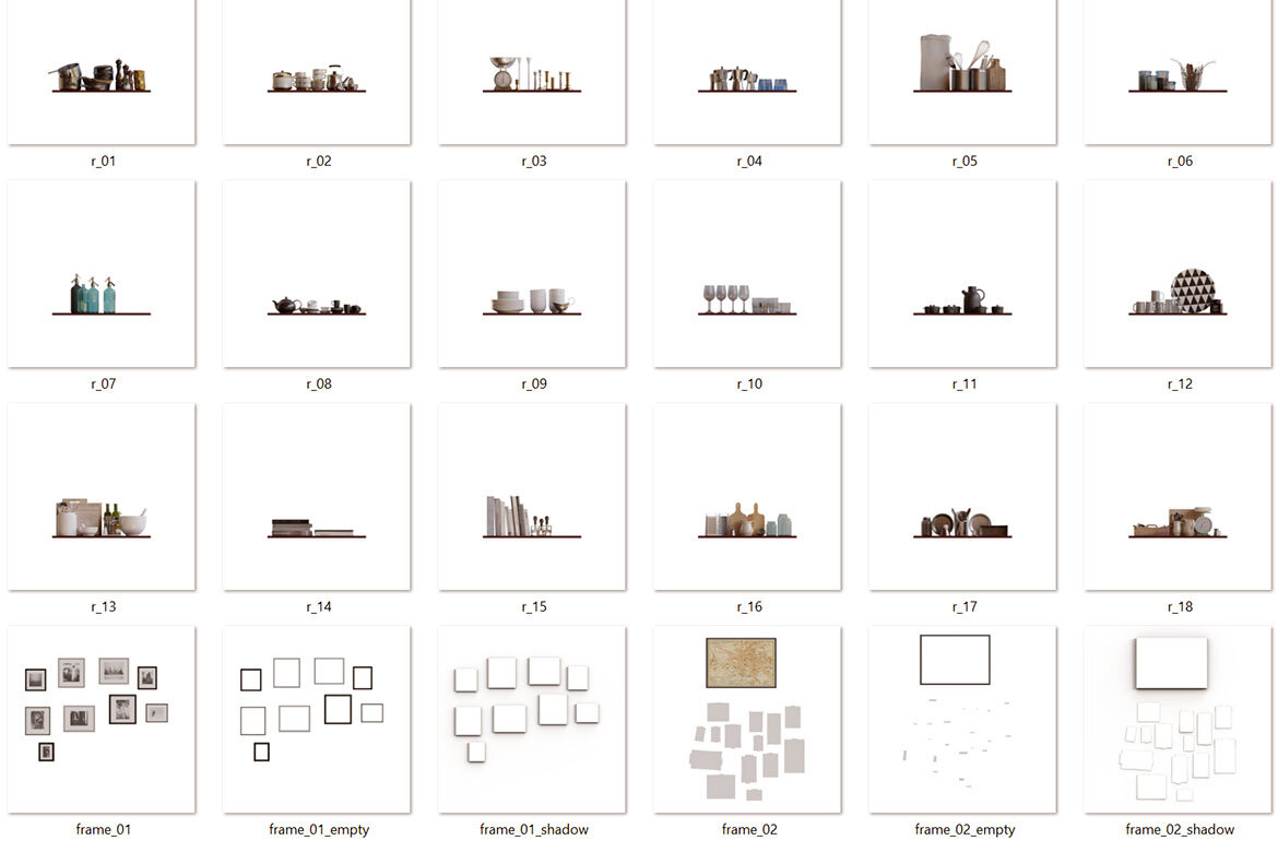 Kitchen Shelf & Frame - Free Mockup Creator - view 4