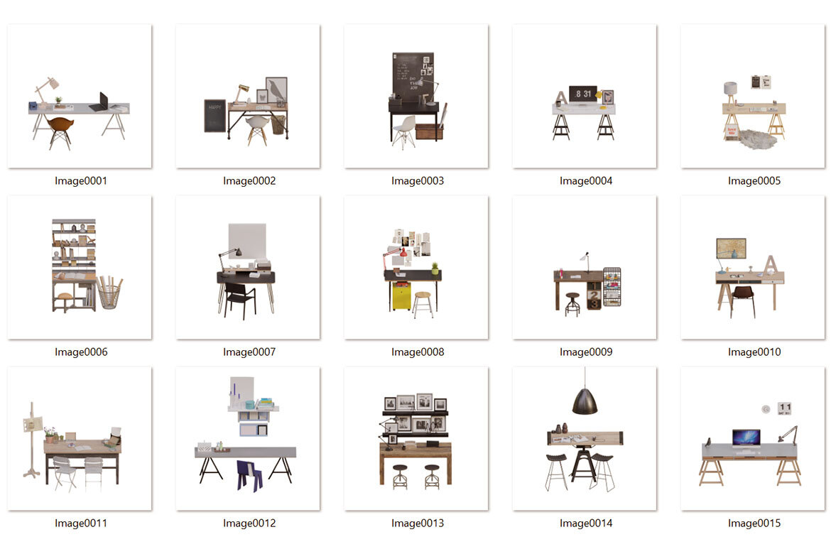 Office Desk & Frame - Free Mockup Creator - view 6