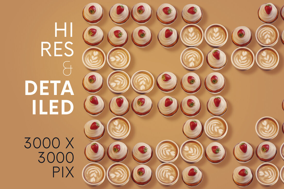 Coffee & Cupcake - Free 3D Alphabet alt