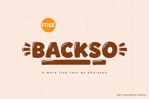 Backso FREE Playful Font